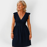 Abito Impressionante con Vita Arricciata