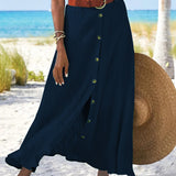 Syndy - Flowy Buttoned Skirt