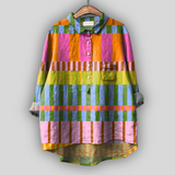 Blusa in Lino “Mosaico Estivo”