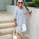 Bloomie - Stylish V-Neck Blouse