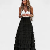 Gonna Boho con Orlo in Seta a Rete