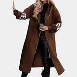 Carola | Cappotto lungo con cappuccio caldo