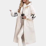 Carola | Cappotto lungo con cappuccio caldo