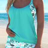 Sophia | Colourful Print Tankini Set