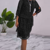 Tilly - Polka Dot Layered Dress
