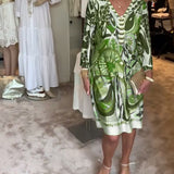 Moonie - Sunburst Printed Dress