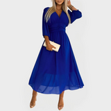 Abito Fluttuante in Seta Chiffon per Look Eleganti