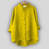 Blusa di Lino Elegante Terra