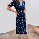 Bellamy - Polka Dots V-Neck Dress
