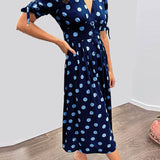 Layla | Polka Dots V-Neck Dress
