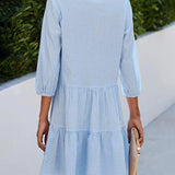 Vina - Summer Plaid Dress