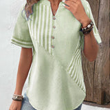 Maveline - Classic Striped Top