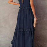 Tyla - Halter Ruffle Maxi Dress