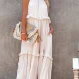Tyla - Halter Ruffle Maxi Dress