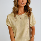 Orlena - Casual Eyelet Top