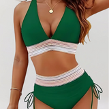 Set Bikini con Sistema di Sostegno per la Pancia e Vita Alta