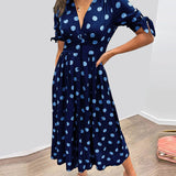 Bellamy - Polka Dots V-Neck Dress