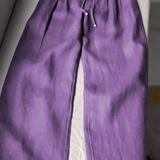 Grace | Wide-leg Pants in Cotton and Linen Blend