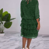 Tilly - Polka Dot Layered Dress