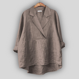 Blusa in Lino “Aura di Rosa”