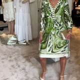 Moonie - Sunburst Printed Dress