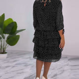 Tilly - Polka Dot Layered Dress