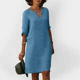 Abito Giornaliero con Scollatura a V