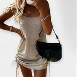 Abito Senza Maniche in Maglia con Cintura