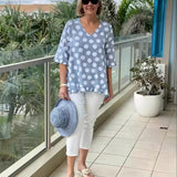 Bloomie - Stylish V-Neck Blouse