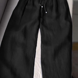 Grace | Wide-leg Pants in Cotton and Linen Blend