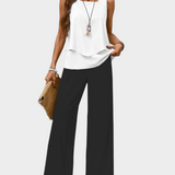 Set Estivo con Canotta e Pantaloni con Motivo