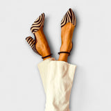 Zebrina – Décolleté con motivo zebre