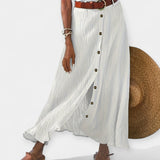 Gonna midi trasparente con apertura