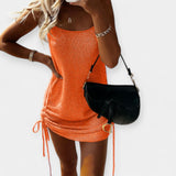 Abito Senza Maniche in Maglia con Cintura