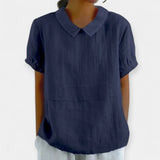 Maglietta in Cotone con Collo