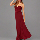 Abito trasformabile in tessuto pregiato