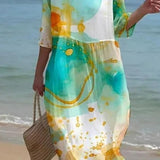 Georgia | Sunset Flower Dress