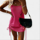 Abito Senza Maniche in Maglia con Cintura