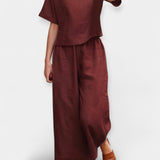 Set Pantaloni Leggeri con Maglietta a Manica Corta