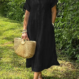 Frankie | Striped Shirt Dress with Pockets