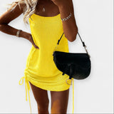 Abito Senza Maniche in Maglia con Cintura