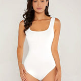 Body Senza Maniche con Scollatura Quadrata