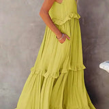 Tyla - Halter Ruffle Maxi Dress