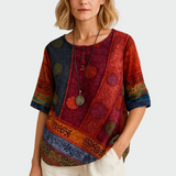 Maglietta morbida con design artistico