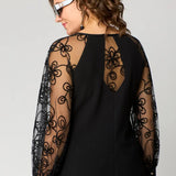 Mirae - Lace-Sleeve Dress