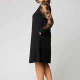 Mirae - Lace-Sleeve Dress