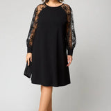 Mirae - Lace-Sleeve Dress