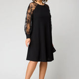 Mirae - Lace-Sleeve Dress