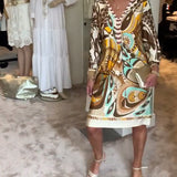 Moonie - Sunburst Printed Dress