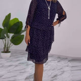 Tilly - Polka Dot Layered Dress